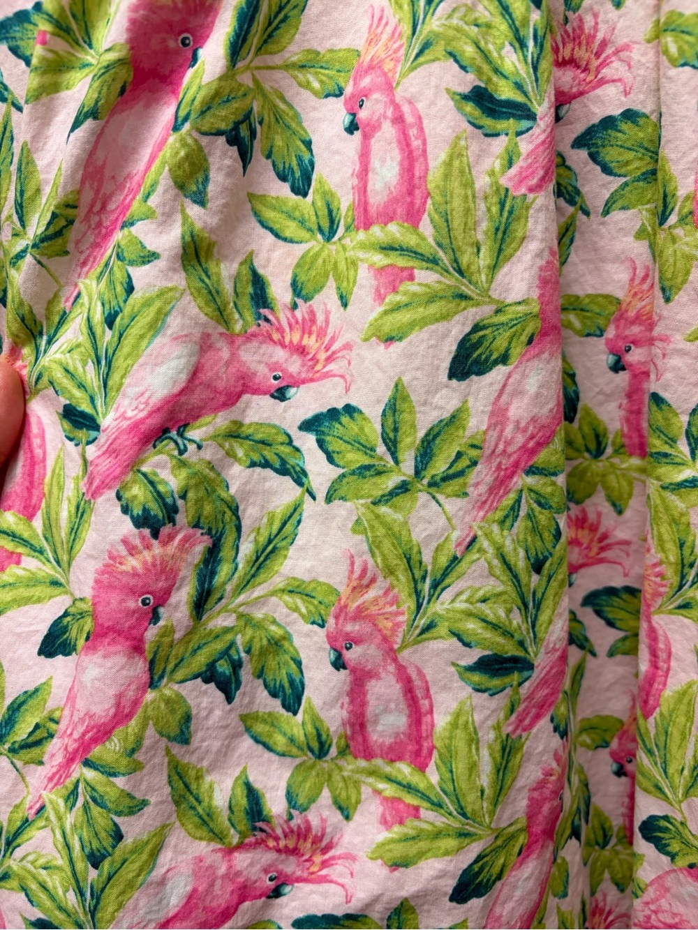 Janie and Jack Pink Tropical Bird Parrot Print Sundress - Picture 2 of 6